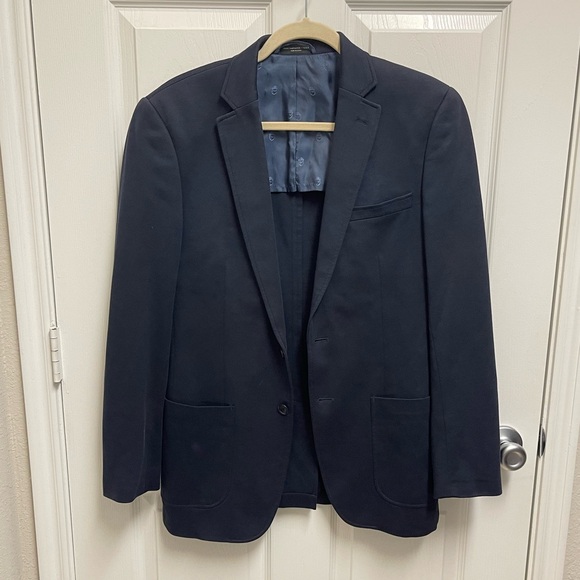 John Varvatos Navy Casual Blazer